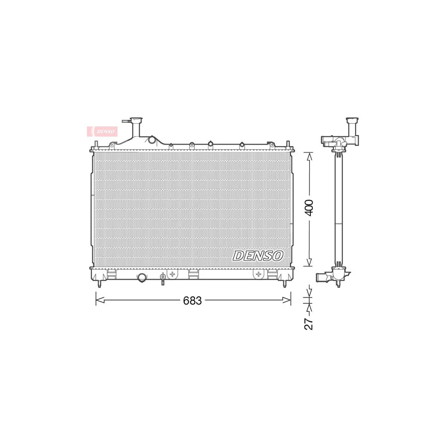 Denso DRM45038 Drm45038 Engine Radiator For Mitsubishi Outlander Iii Off-Road (Gg, Gf) | ML Performance UK