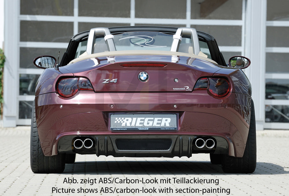 Rieger 00050511 BMW Z4 E85 Rear Diffuser 3 | ML Performance UK Car Parts