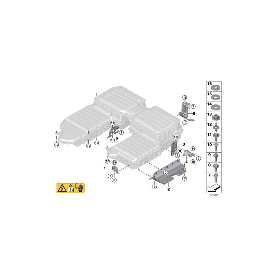 Genuine BMW 61258689187 G05 Bracket, Side, Rear (Inc. X5 45eX) | ML Performance UK Car Parts