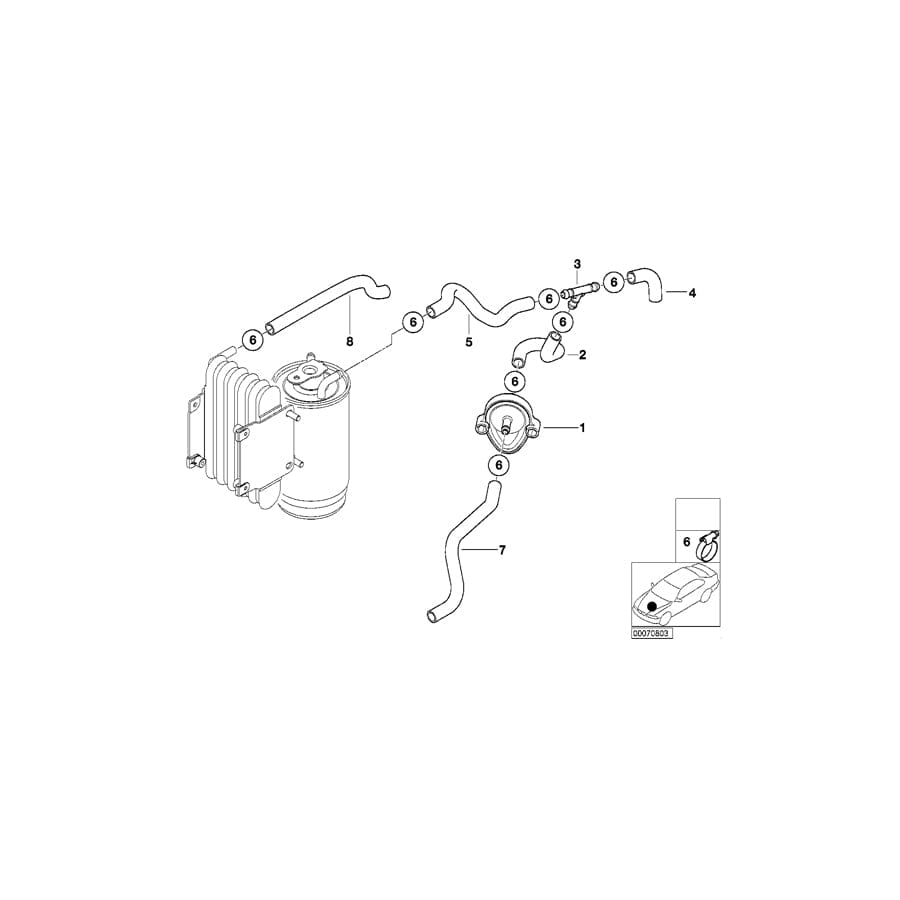 Genuine BMW 13537790849 E39 Hose Clamp (Inc.  & 520d) | ML Performance UK Car Parts