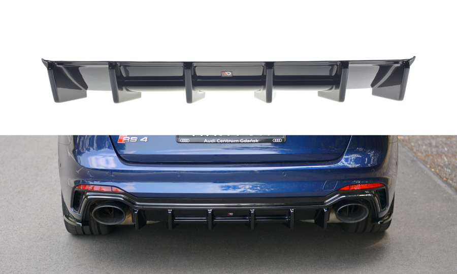 Maxton Design AU-RS4-B9-AV-RS1T Rear Valance Audi RS4 B9 Avant | ML Performance UK Car Parts