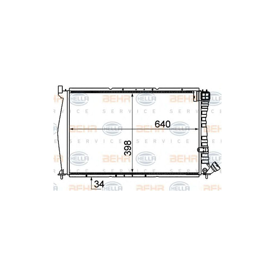 Hella 8MK 376 716-561 Engine Radiator