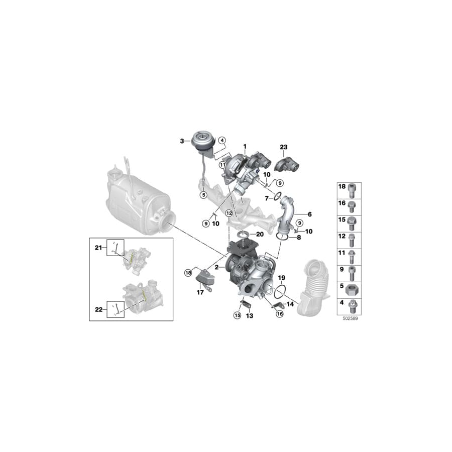 Genuine BMW 11658477138 G31 G12 Repair Kit For Coupling Rod (Inc. X4 M40dX, 640dX & 840dX) | ML Performance UK Car Parts