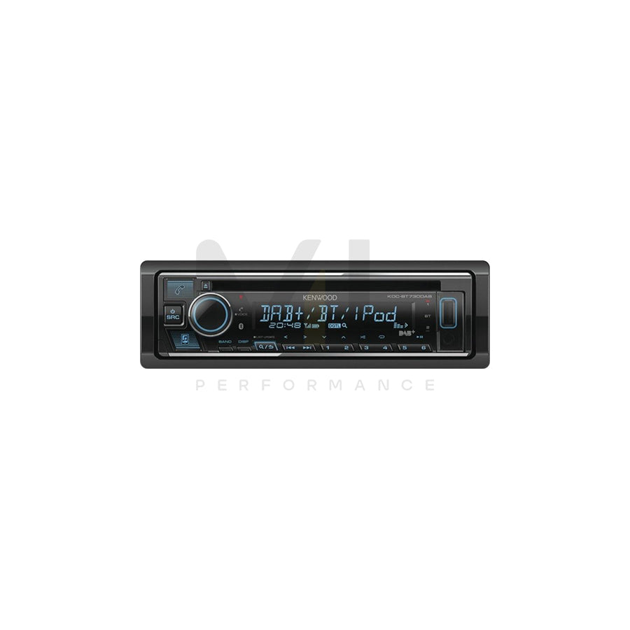 KENWOOD KDC-BT730DAB Car stereo 1 DIN, LCD, 14.4V, AAC, FLAC, MP3, WAV, WMA, with mounting tools | ML Performance Car Parts