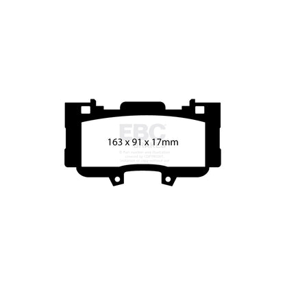 EBC PD12KF375 Ford Mustang Redstuff Front Brake Pad & GD Disc Kit 2 | ML Performance UK Car Parts