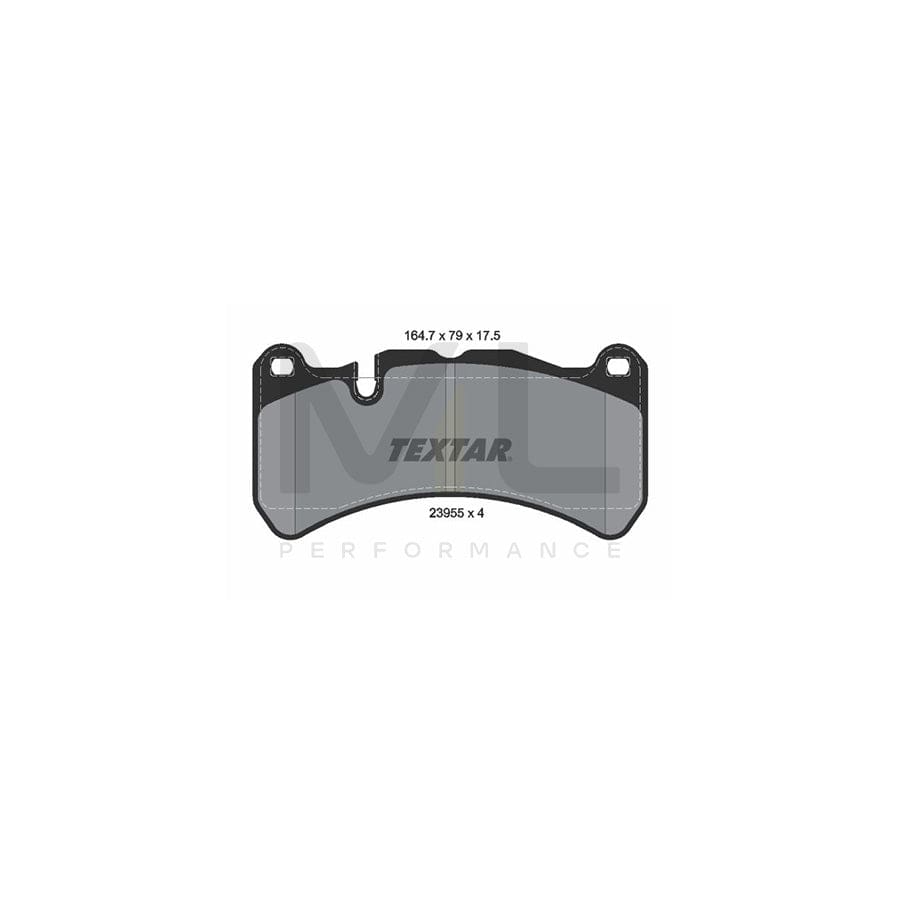 TEXTAR 2395501 Brake pad set prepared for wear indicator | ML Performance Car Parts