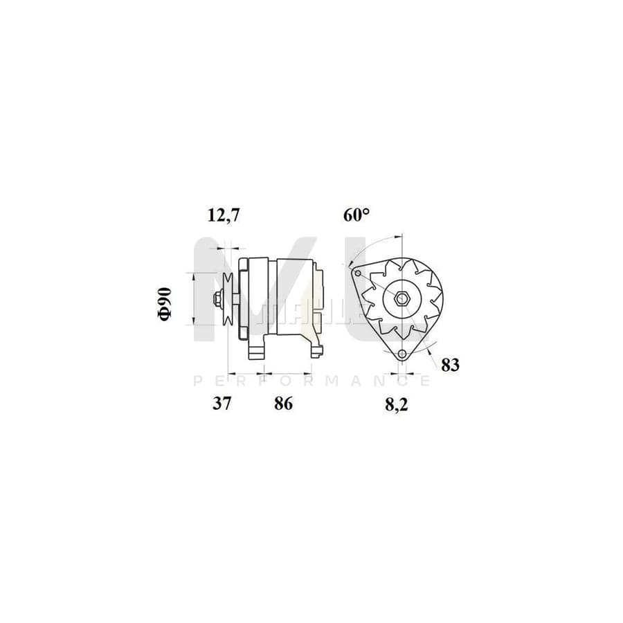 MAHLE ORIGINAL LX 4059 Air Filter Filter Insert | ML Performance Car Parts