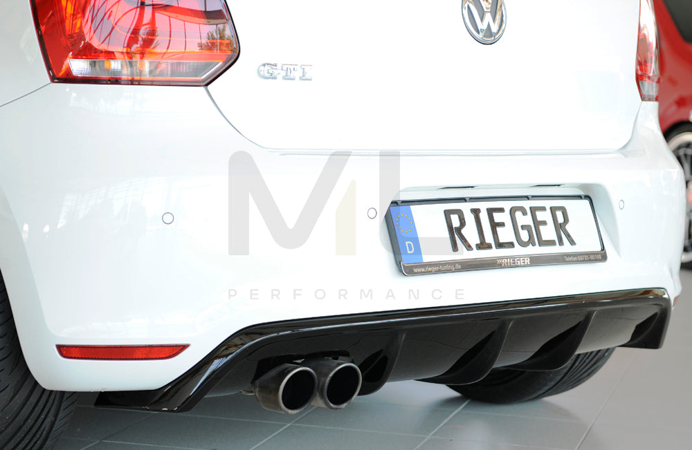 Rieger 00088039 VW 6R Mk6 Polo Rear Diffuser 3 | ML Performance UK Car Parts