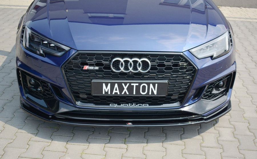 Maxton Design Audi RS4 B9 Front Splitter V.2