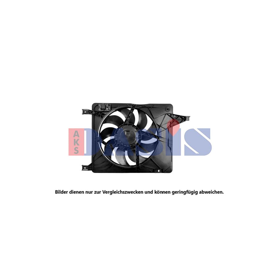 AKS Dasis 078027N Fan Wheel, Engine Cooling For Nissan Qashqai / Qashqai+2 I (J10, Nj10) | ML Performance UK