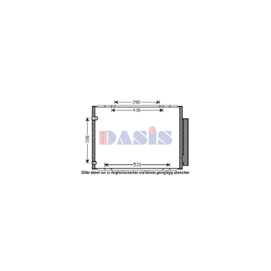 AKS Dasis 212076N Air Conditioning Condenser For Lexus Rx II (Xu30) | ML Performance UK