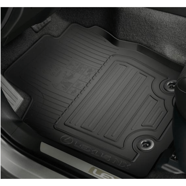 Genuine Lexus PT206-78150-20 NX Phase 1 USA Import Rubber Floor Mats (LHD)