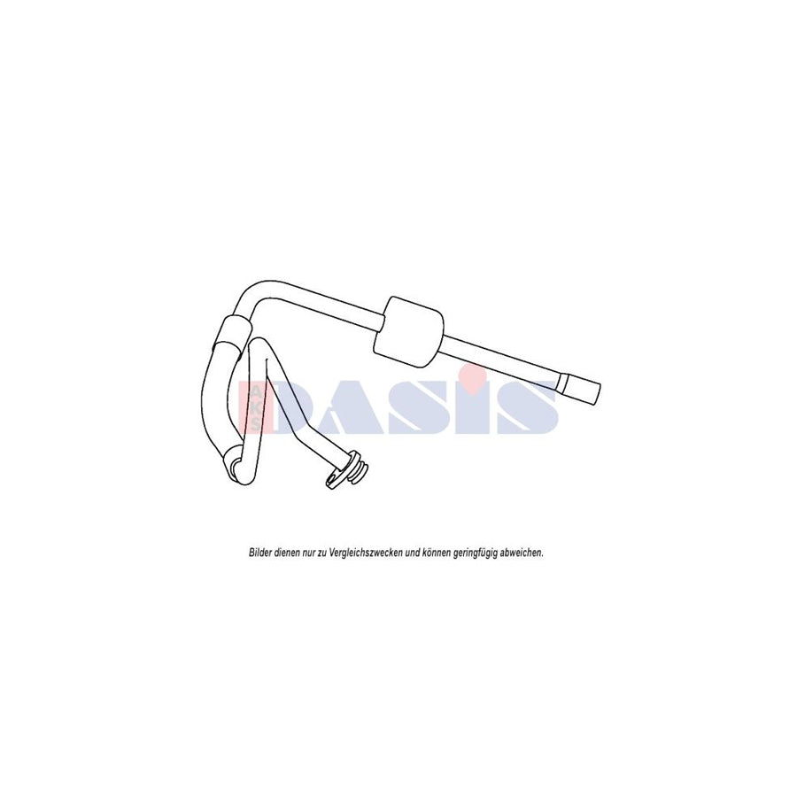 AKS Dasis 885903N High- / Low Pressure Line, Air Conditioning For Peugeot 407 | ML Performance UK