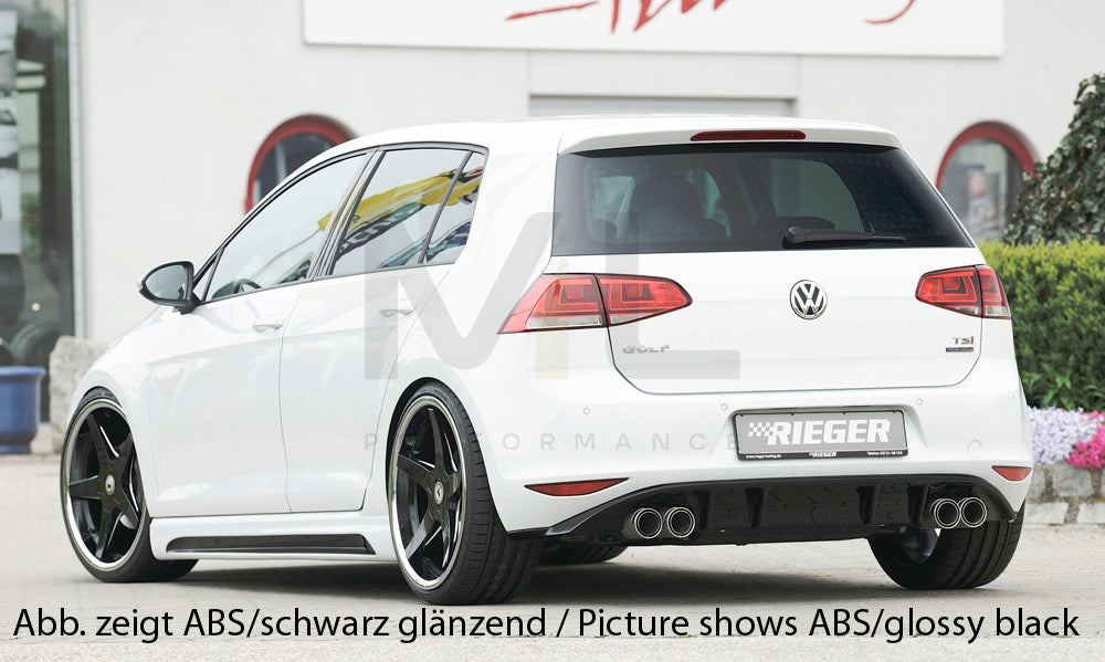 Rieger 00099171 VW Mk7 Golf Rear Diffuser (GTI Clubsport & GTI) 2 | ML Performance UK Car Parts