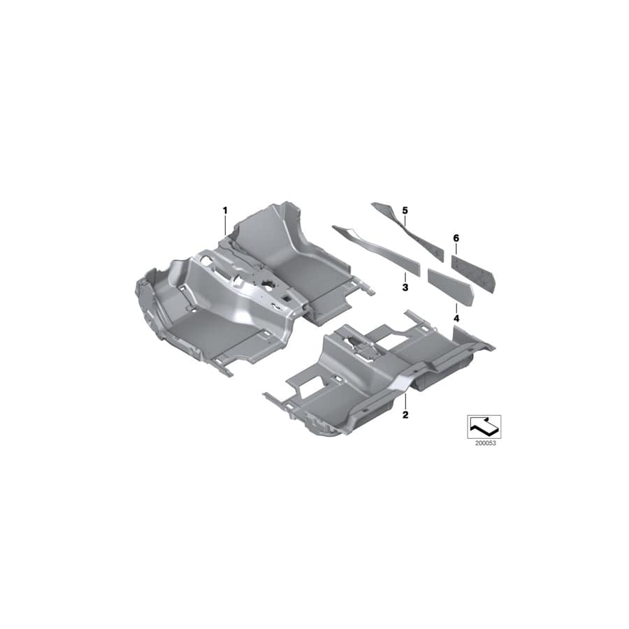 Genuine BMW 51477977308 F01 Floor Covering Rear CHAMPAGNER (Inc. 740i, 760i & 730i) | ML Performance UK Car Parts