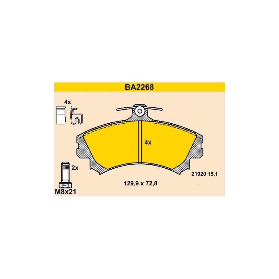 Barum BA2268 Brake Pad Set