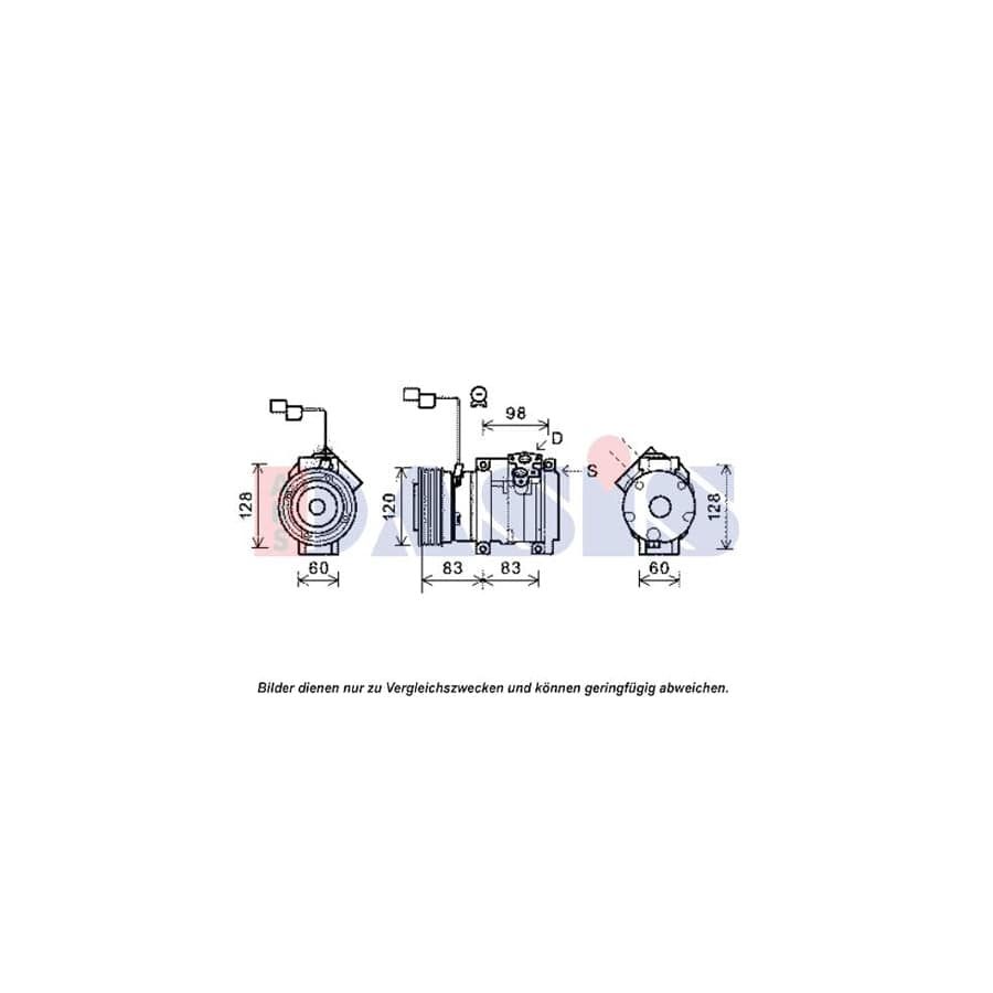 AKS Dasis 851969N Compressor, Air Conditioning For Mitsubishi Pajero / Shogun IV (V80) | ML Performance UK