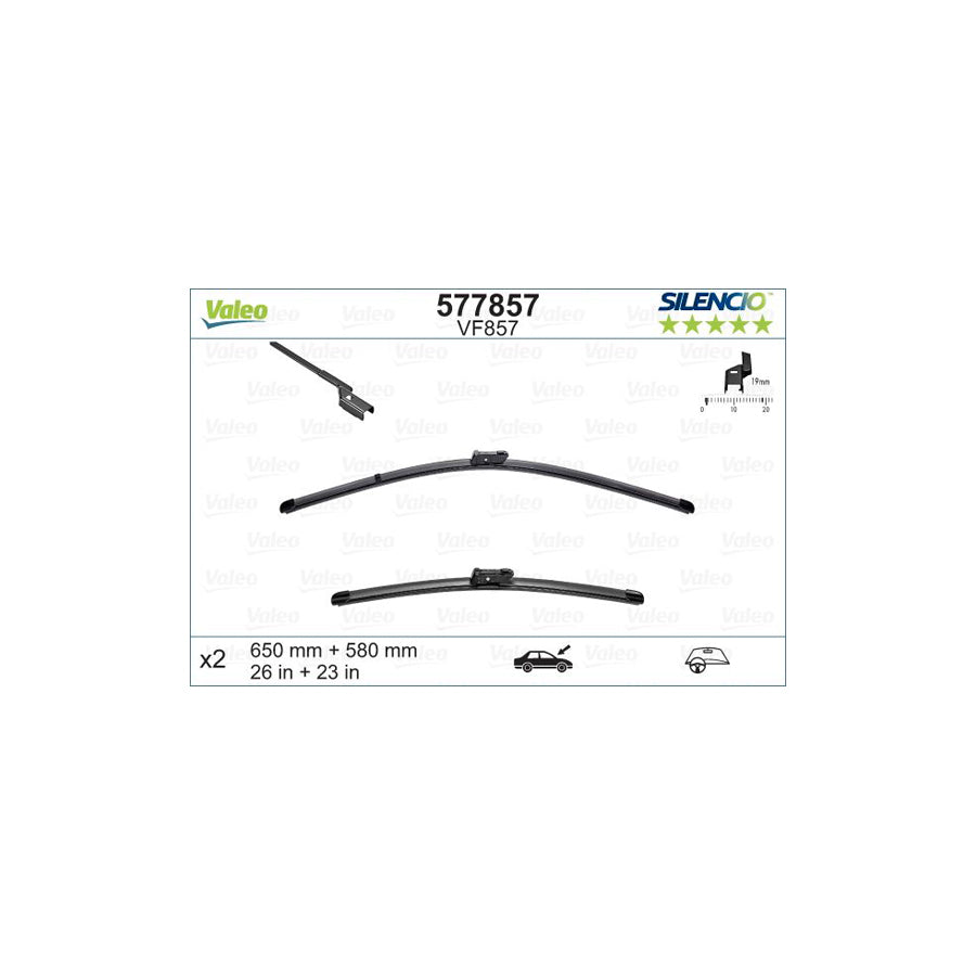 Valeo Silencio X.Trm 577857 Wiper Blade | ML Performance UK Car Parts