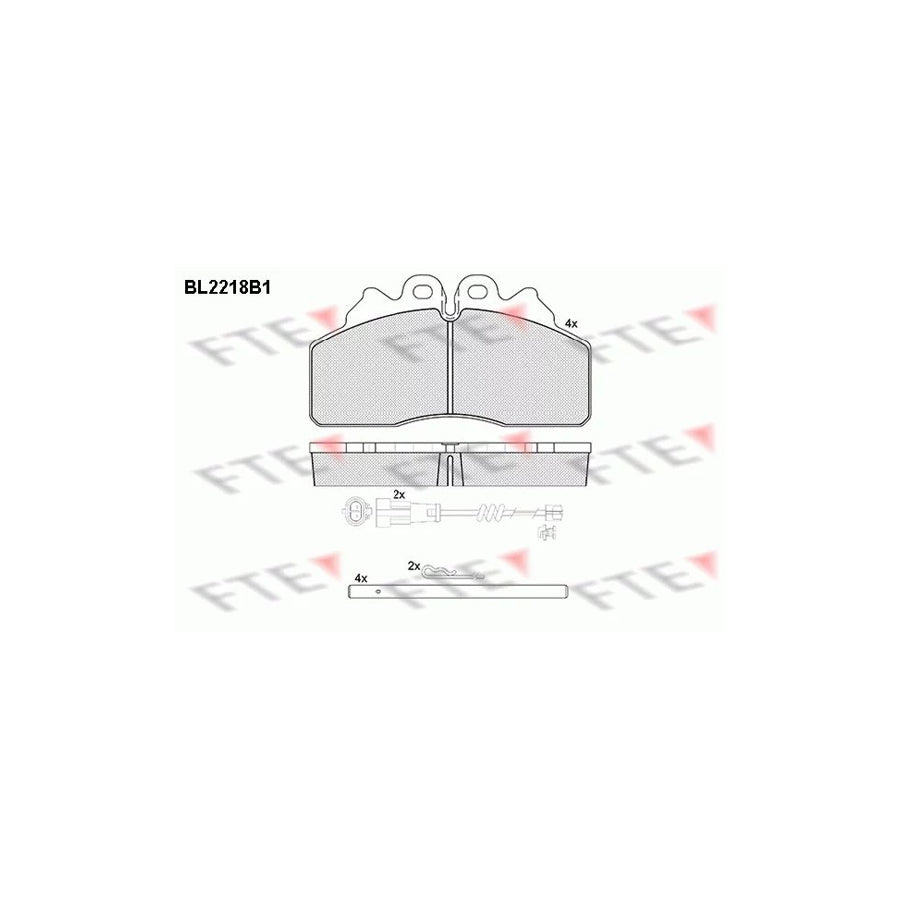 Fte BL2218B1 Brake Pad Set | ML Performance UK Car Parts