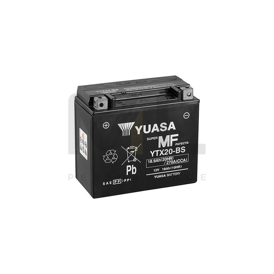 Yuasa YTX20-BS 12v VRLA Motorbike & Motorcycle Battery | ML Performance UK Car Parts