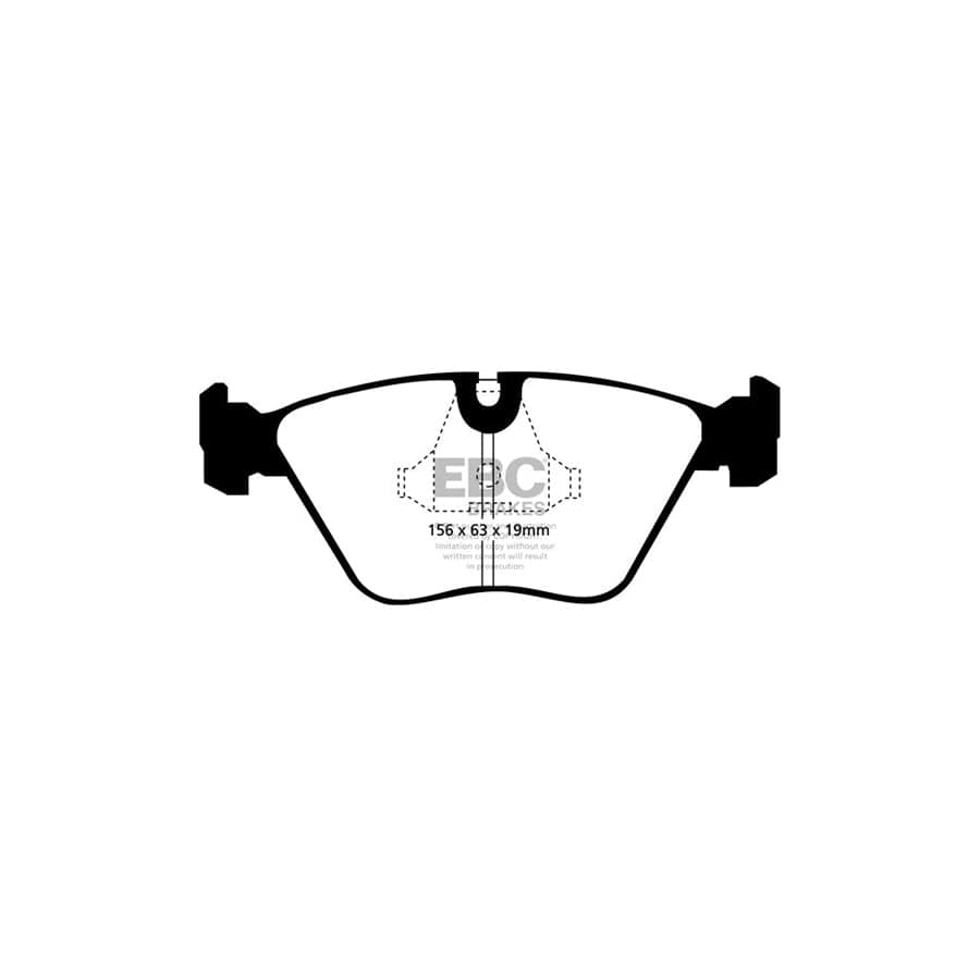 EBC PD13KF134 BMW E34 Yellowstuff Front Brake Pad & GD Disc Kit - ATE Caliper 2 | ML Performance UK Car Parts