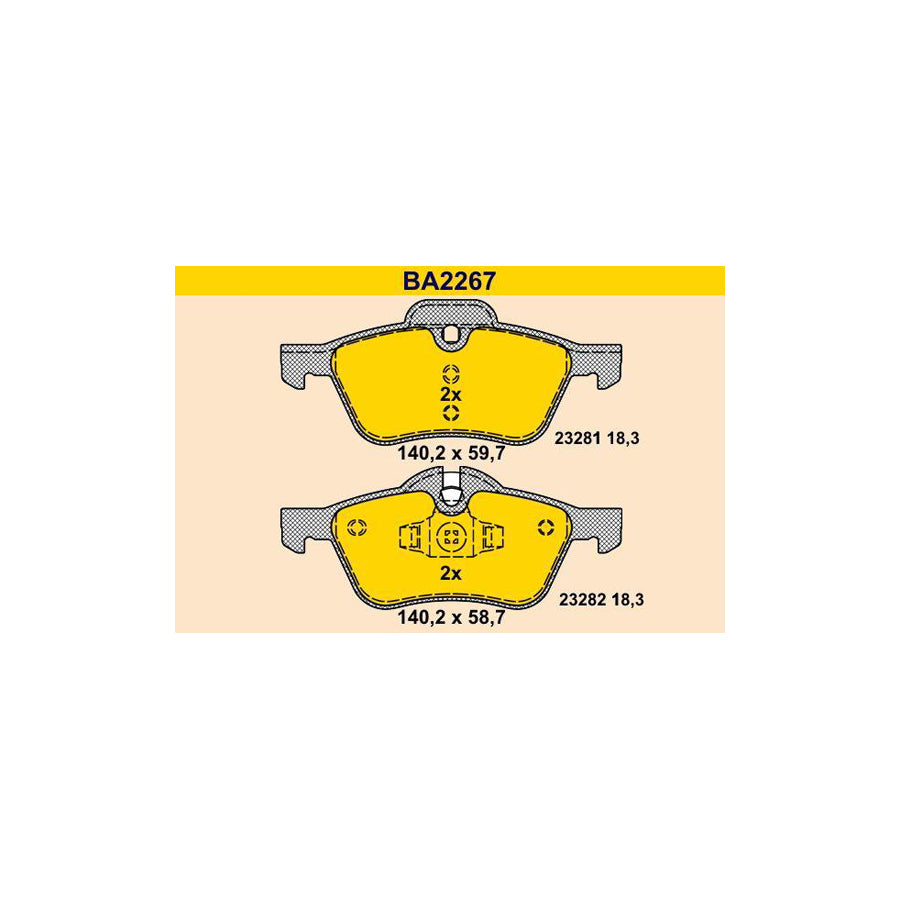 Barum BA2267 Brake Pad Set