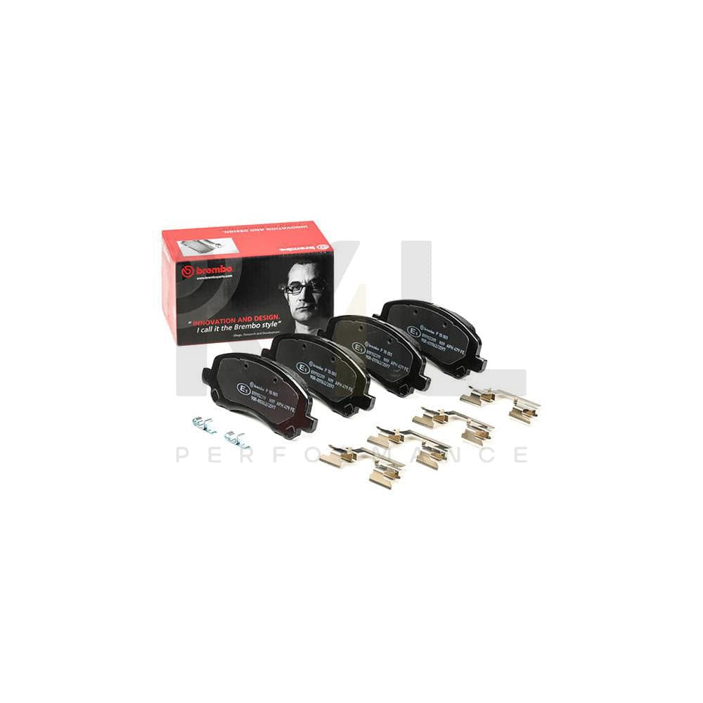 Brembo P 18 001 Brake Pad Set With Acoustic Wear Warning | ML Performance Car Parts