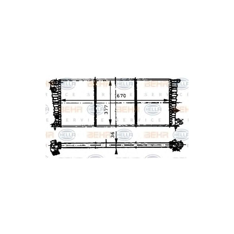 Hella 8MK 376 716-521 Engine Radiator