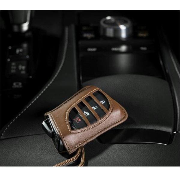 Genuine Lexus PT420-00184-L3 Brown Contour Key Cover With Lexus Logo