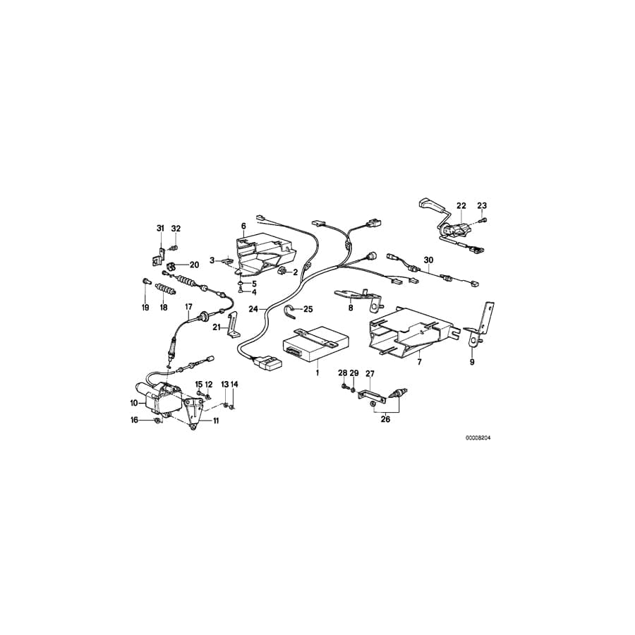 Genuine BMW 65711373014 E28 Supporting Plate (Inc. 524d & 524td) | ML Performance UK Car Parts