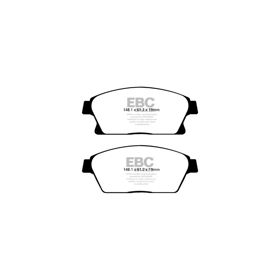 EBC DP22067 Chevrolet Opel Vauxhall Greenstuff Front Brake Pads - TRW Caliper 2 | ML Performance UK Car Parts