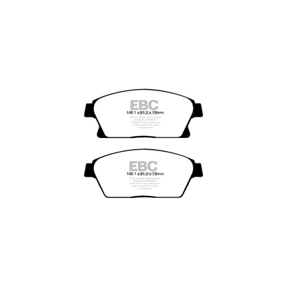 EBC DP22067 Chevrolet Opel Vauxhall Greenstuff Front Brake Pads - TRW Caliper 2 | ML Performance UK Car Parts