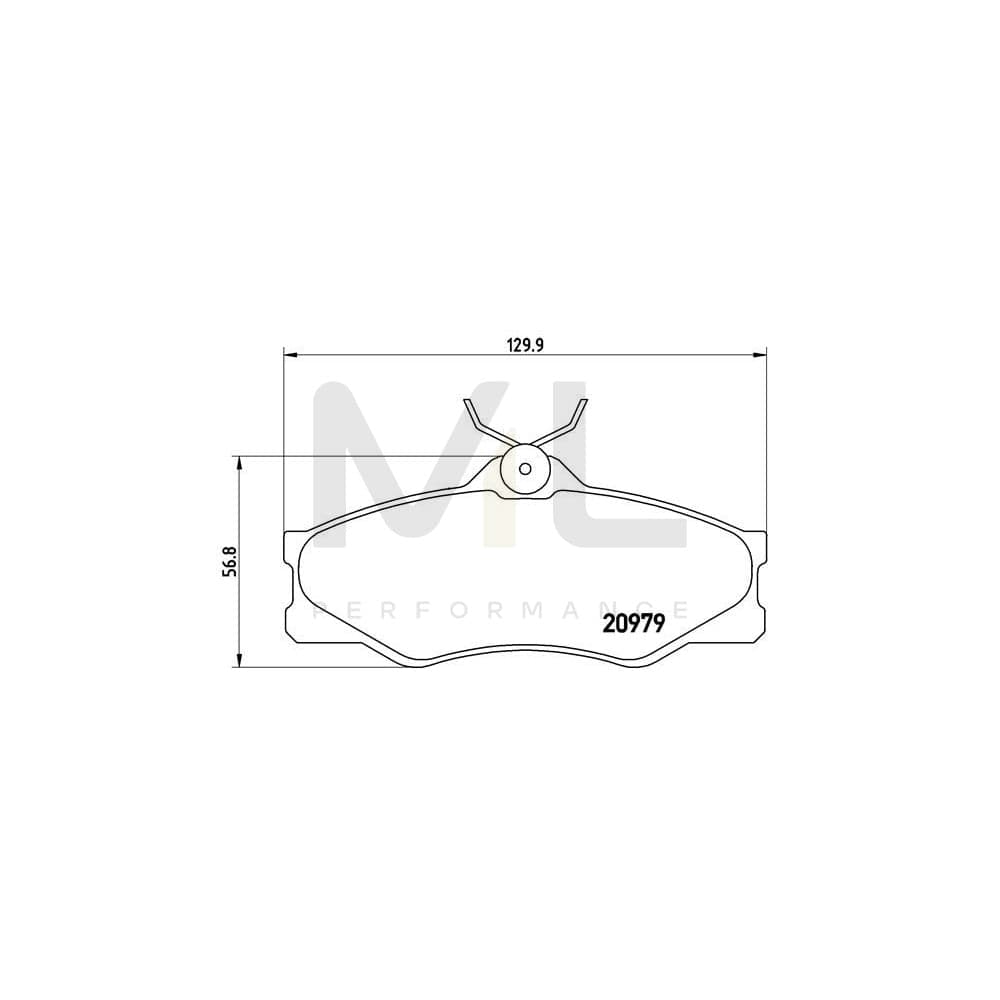 Brembo P 85 008 Brake Pad Set For Excl. Wear Warning Contact, With Brake Caliper Screws | ML Performance Car Parts