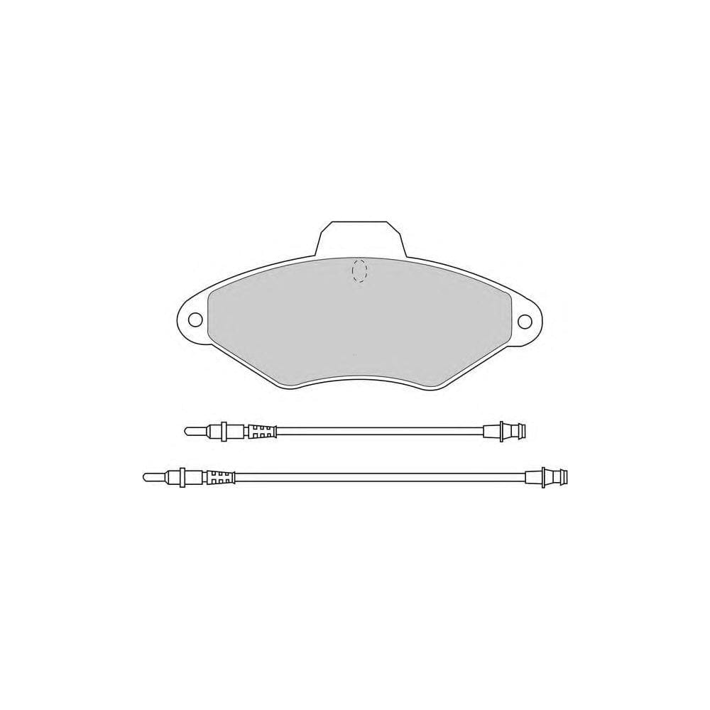 Ferodo Fqt1075 Brake Pad Set Rear Axle, Excl. Wear Warning Contact, With Piston Clip | ML Performance Car Parts