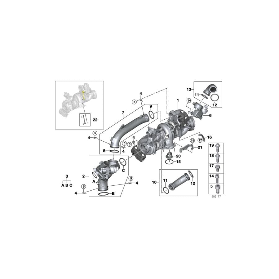 Genuine BMW 11658477136 G11 G07 G05 Repair Kit For Coupling Rod (Inc. 750dX, X7 M50dX & X5 M50dX) | ML Performance UK Car Parts