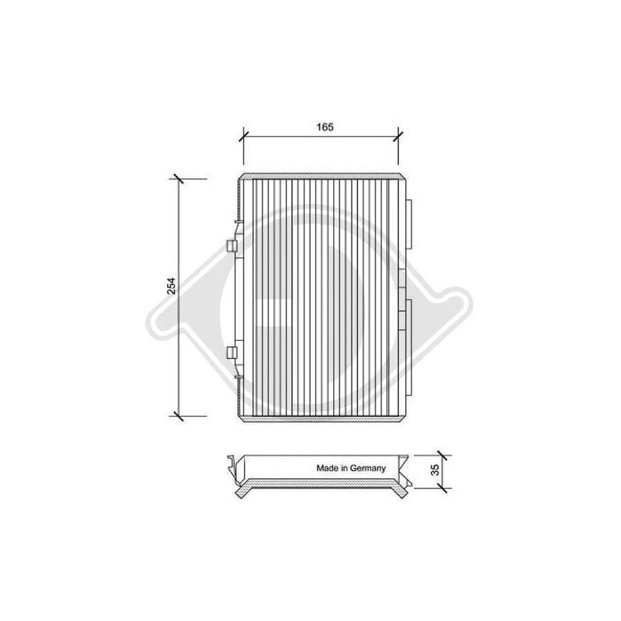 DIEDERICHS DCI0052 Pollen Filter For VW Passat | ML Performance UK Car Parts