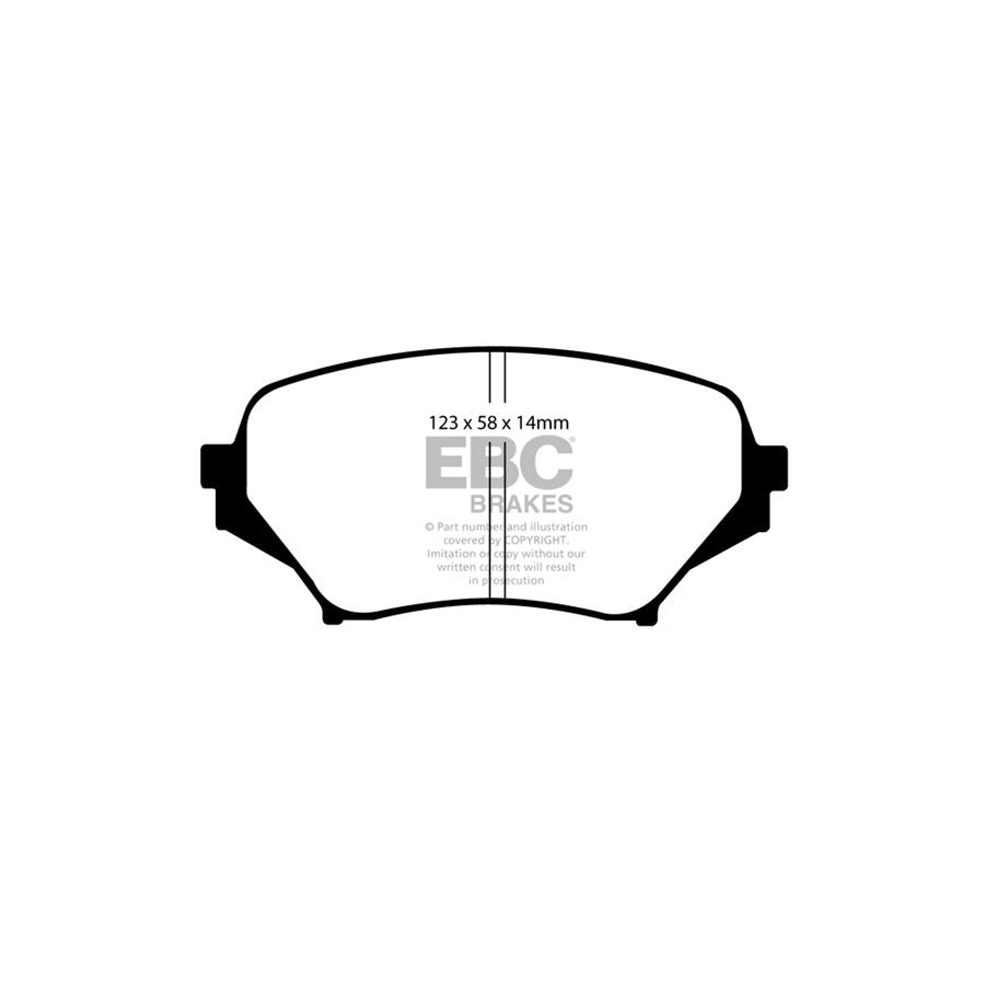 EBC DP41774R Mazda MX5 Mk3 Yellowstuff Front Brake Pads - Sumitomo Caliper 2 | ML Performance UK Car Parts