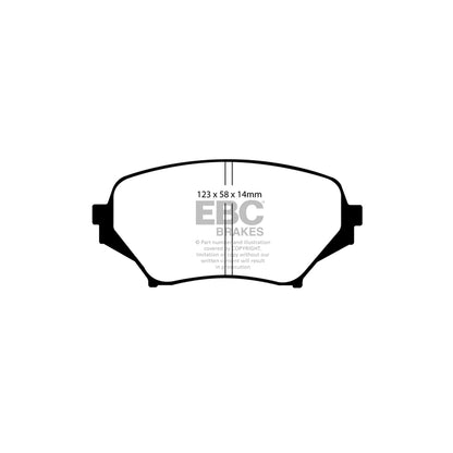 EBC DP41774R Mazda MX5 Mk3 Yellowstuff Front Brake Pads - Sumitomo Caliper 2 | ML Performance UK Car Parts