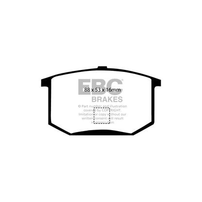 EBC DP2298 Lotus Esprit Greenstuff Rear Brake Pads - Girling/TRW Caliper 2 | ML Performance UK Car Parts