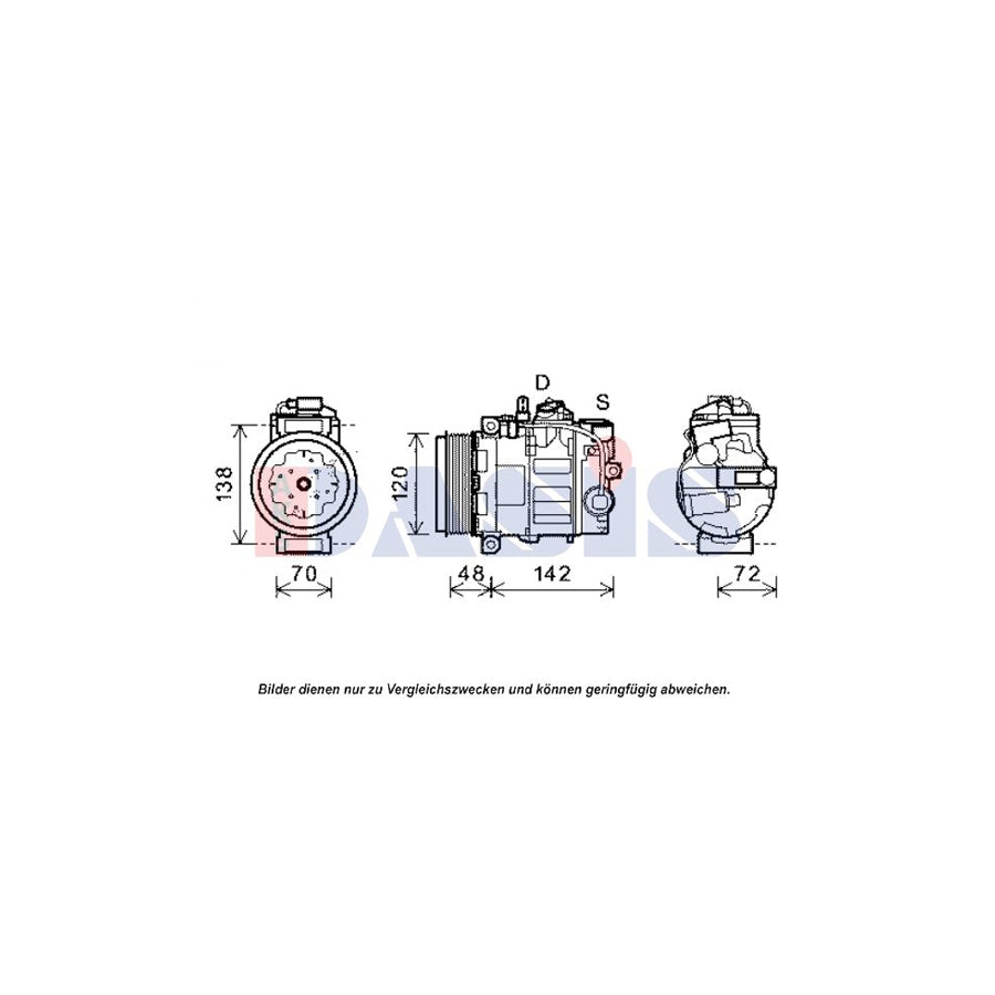 AKS Dasis 851977N Compressor, Air Conditioning | ML Performance UK