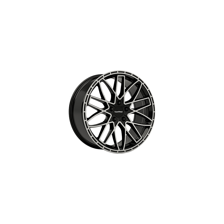 SuperMetal Vane 8x20 ET55 57122 Gloss Black Polish Wheel | ML Performance UK Car Parts