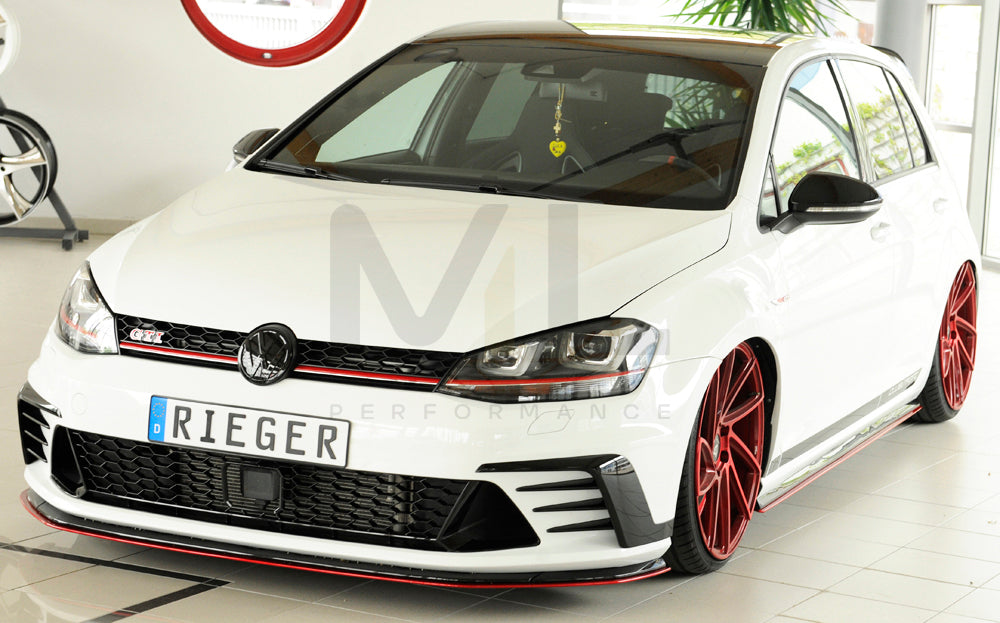 Rieger 00059574 VW Mk7 Golf GTI Clubsport Front Splitter 5 | ML Performance UK Car Parts