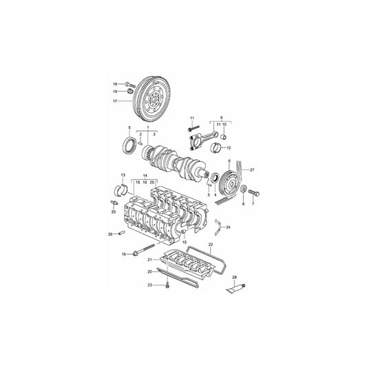 Genuine Porsche Flywheel Spigot Bearing Porsche 986 Boxster / 987 Boxster / 987C Cayman | ML Performance UK Car Parts