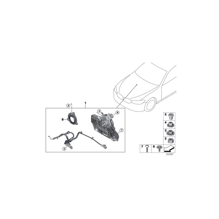 Genuine BMW 61218705939 G30 G31 Adapter Screw M16/M6 (Inc. 520d & 520dX) | ML Performance UK Car Parts