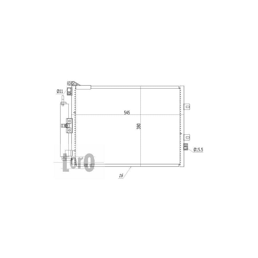 Abakus 0420160044 Air Conditioning Condenser | ML Performance UK