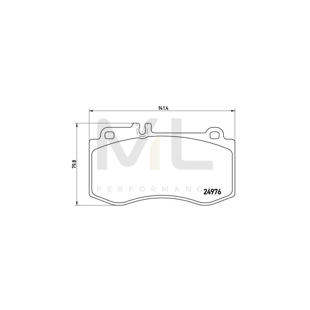 Brembo P 50 087 Brake Pad Set Prepared For Wear Indicator | ML Performance Car Parts