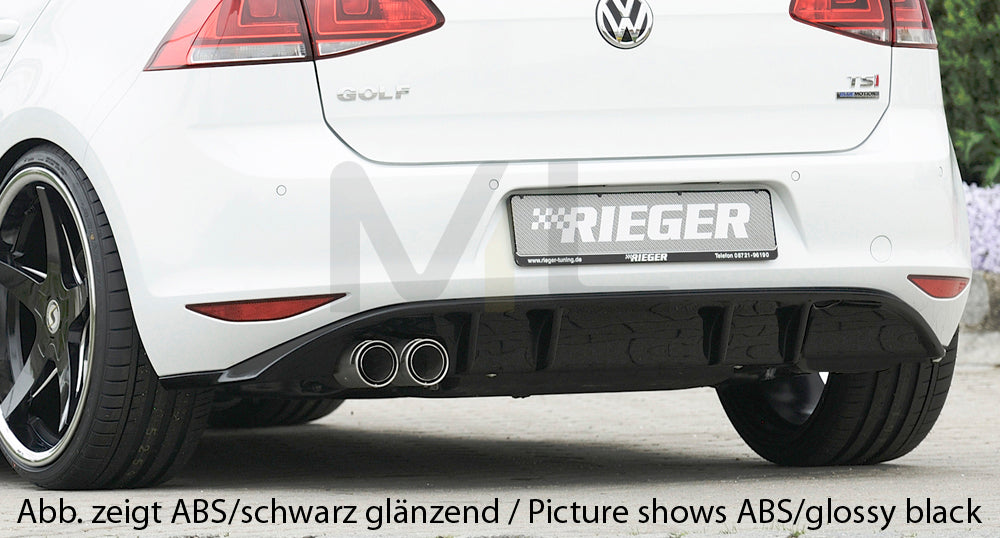 Rieger 00059557 VW Mk7 Golf GTD Rear Diffuser 1 | ML Performance UK Car Parts