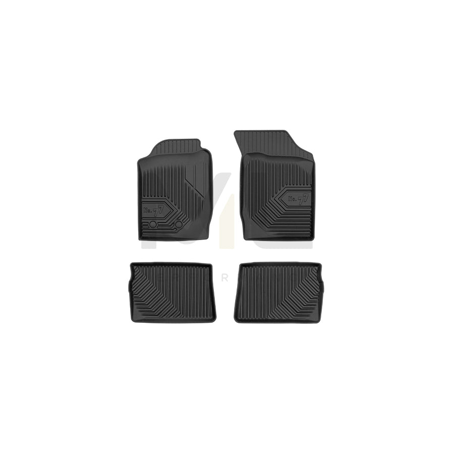 FROGUM Tailored, No.77 77426085 Floor mat set for RENAULT Symbol / Thalia I (LB) Elastomer, Front and Rear, Quantity: 4, Black | ML Performance Car Parts