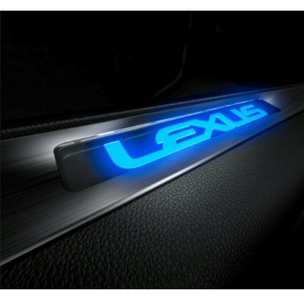 Genuine Lexus PT944-48211-20 RX Phase 4 Illuminated Scuff Plates For Black Interiors