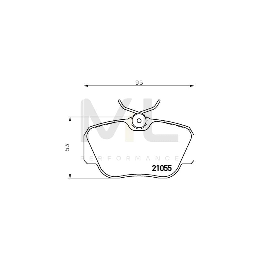 TEXTAR Extreme 2105505 Brake pad set suitable for MERCEDES-BENZ 190 (W201) prepared for wear indicator, with brake caliper screws | ML Performance Car Parts